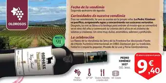 Alcampo Pedro ximénez 1827 d.o. jerez oferta