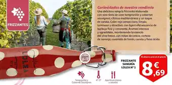 Alcampo Frizzante sangría lolea n°1 oferta
