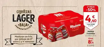 Alcampo 2a unidad -50% mahou 5 estrellas oferta