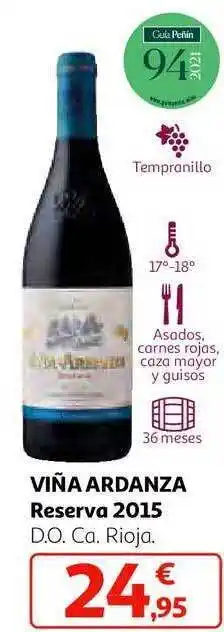 Alcampo Viña ardanza reserva 2015 d.o.ca. rioja oferta
