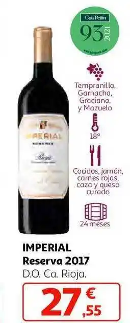 Alcampo Imperial reserva 2017 d.o.ca. rioja oferta
