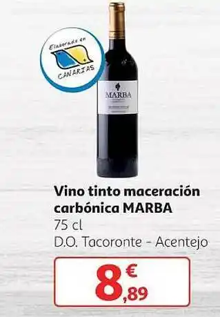 Alcampo Vino tinto maceración carbónica marba oferta