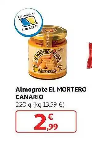 Alcampo Almogrote el mortero canario oferta