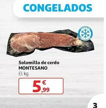 Alcampo Solomillo de cerdo montesano oferta