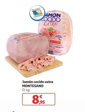 Alcampo Jamón cocido extra montesano oferta