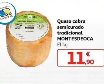 Alcampo Queso cabra semicurado tradicional montesdeoca oferta
