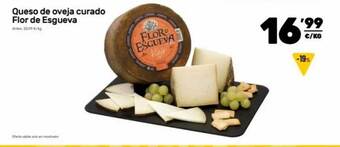 AhorraMas Queso de oveja curado flor de esgueva oferta