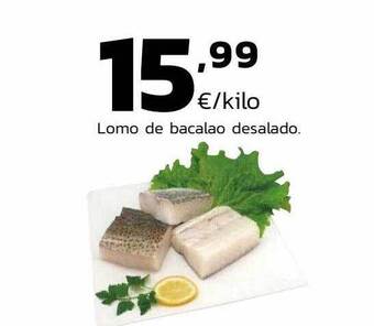 Supermercados Lupa Lomo de bacalao desalado oferta