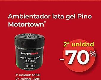 MotorTown 2a unidad -70% ambientador lata gel pino motortown oferta