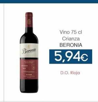 SPAR Lanzarote Vino crianza beronia oferta