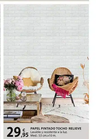 Bricogroup Papel pintado tocho relieve oferta