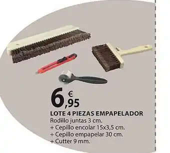 Lote 4 piezas empapelador