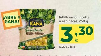 HiperDino Pasta fresca rana oferta