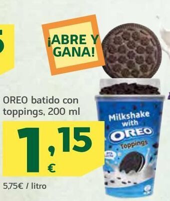 HiperDino Batidos oreo oferta