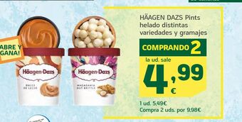 HiperDino Helados häagen-dazs oferta