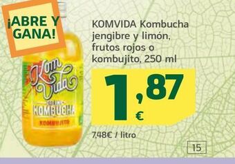 HiperDino Bebidas naturales komvida oferta