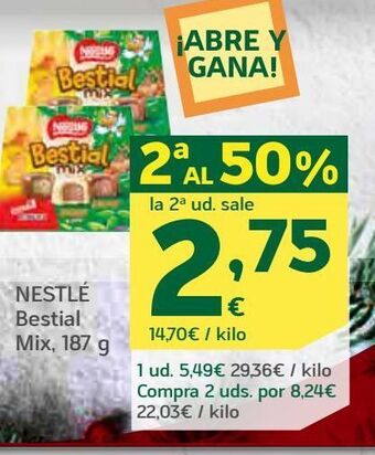 HiperDino Chocolate nestlé oferta