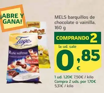 HiperDino Barquillos mels oferta