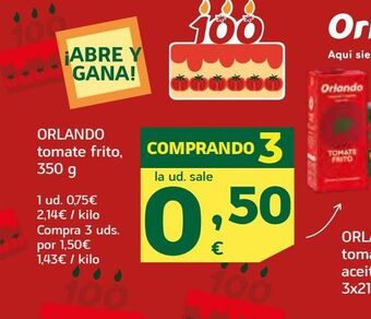 HiperDino Tomate frito orlando oferta
