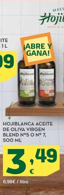HiperDino Aceite de oliva virgen extra hojiblanca oferta