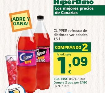 HiperDino Refrescos clipper oferta