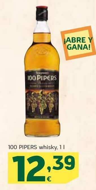 HiperDino Whisky 100 pipers oferta