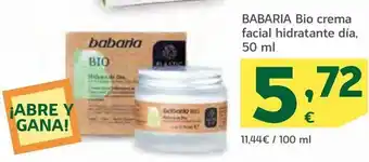 HiperDino Crema facial babaria oferta