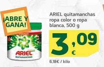 HiperDino Quitamanchas ariel oferta