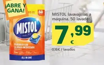 HiperDino Lavavajillas mistol oferta