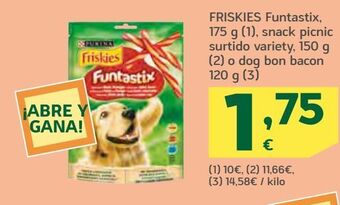 HiperDino Snacks para mascotas friskies oferta