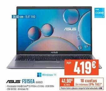 Beep Asus f515ea oferta