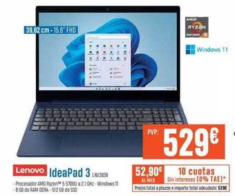 Beep Lenovo ideapad 3 oferta