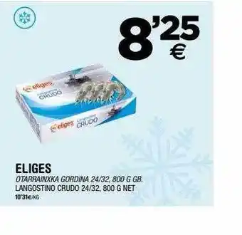 BM Supermercados Eliges langostino crudo oferta