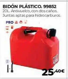 Ferbric Bidón plástico 99852 oferta