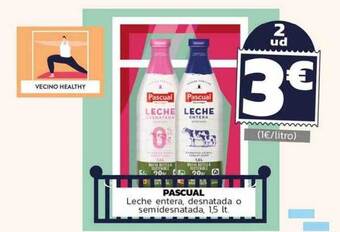 Supermercados Lupa Pascual leche entera, desnatada o semidesnatada oferta