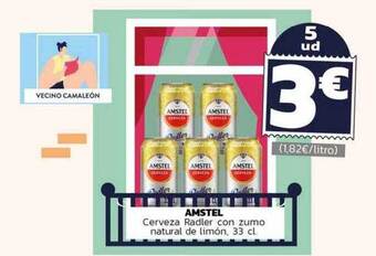 Supermercados Lupa Amstel cerveza radler con zumo natural de limón oferta