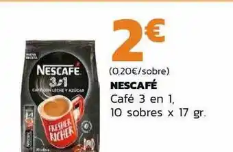 Supermercados Lupa Nescafé café 3 en 1 oferta