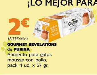 Supermercados Lupa Gourmet revelations de purina alimento para gatos mousse con pollo oferta