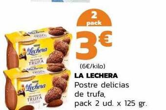 Supermercados Lupa La lechera postre delicias de trufa oferta