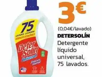 Supermercados Lupa Detersolín detergente líquido universal oferta