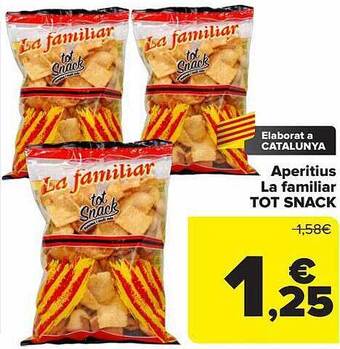 Carrefour Aperitius la familiar tot snack oferta