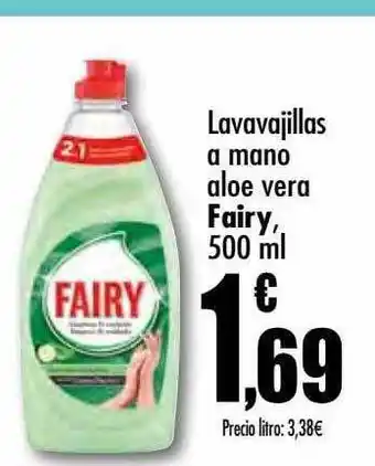 Unide Supermercados Lavavajillas a mano aloe vera fairy oferta