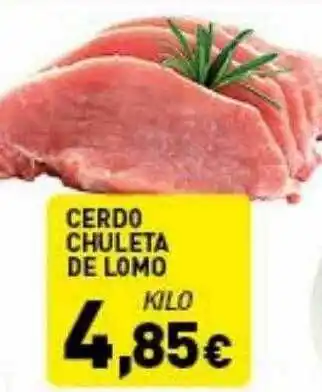 Hiperber Cerdo chuleta de lomo oferta