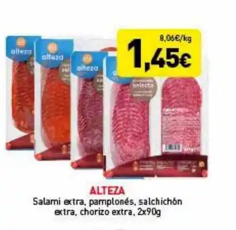 Hiperber Alteza salami extra pamplonés salchichón extra chorizo extra oferta