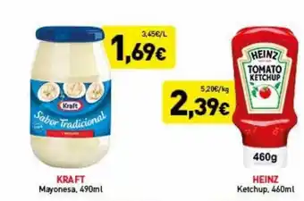 Hiperber Kraft mayonesa heinz ketchup oferta