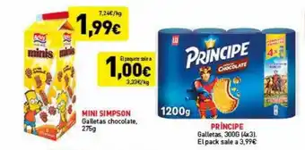 Mini simpson galletas chocolate principe galletas