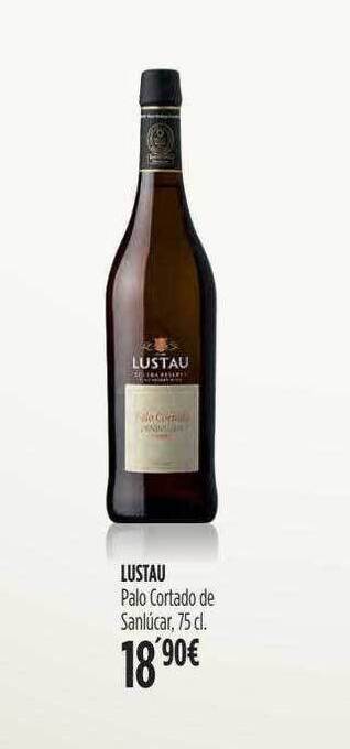 Hipercor Lustau palo cortado de sanlúcar oferta