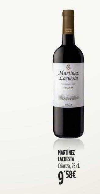 Hipercor Martínez lacuesta crianza oferta