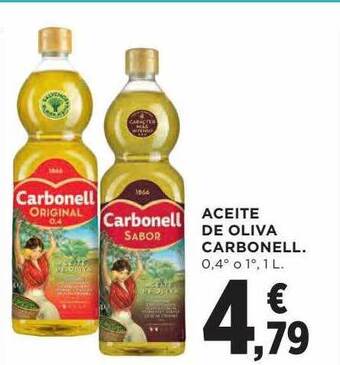 Hipercor Aceite de oliva carbonell oferta