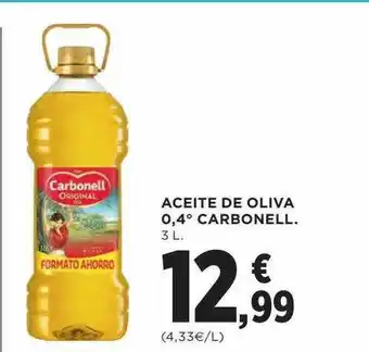 Hipercor Aceite de oliva 0.4° carbonell oferta